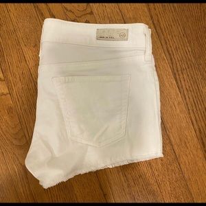 AG white jean shorts!